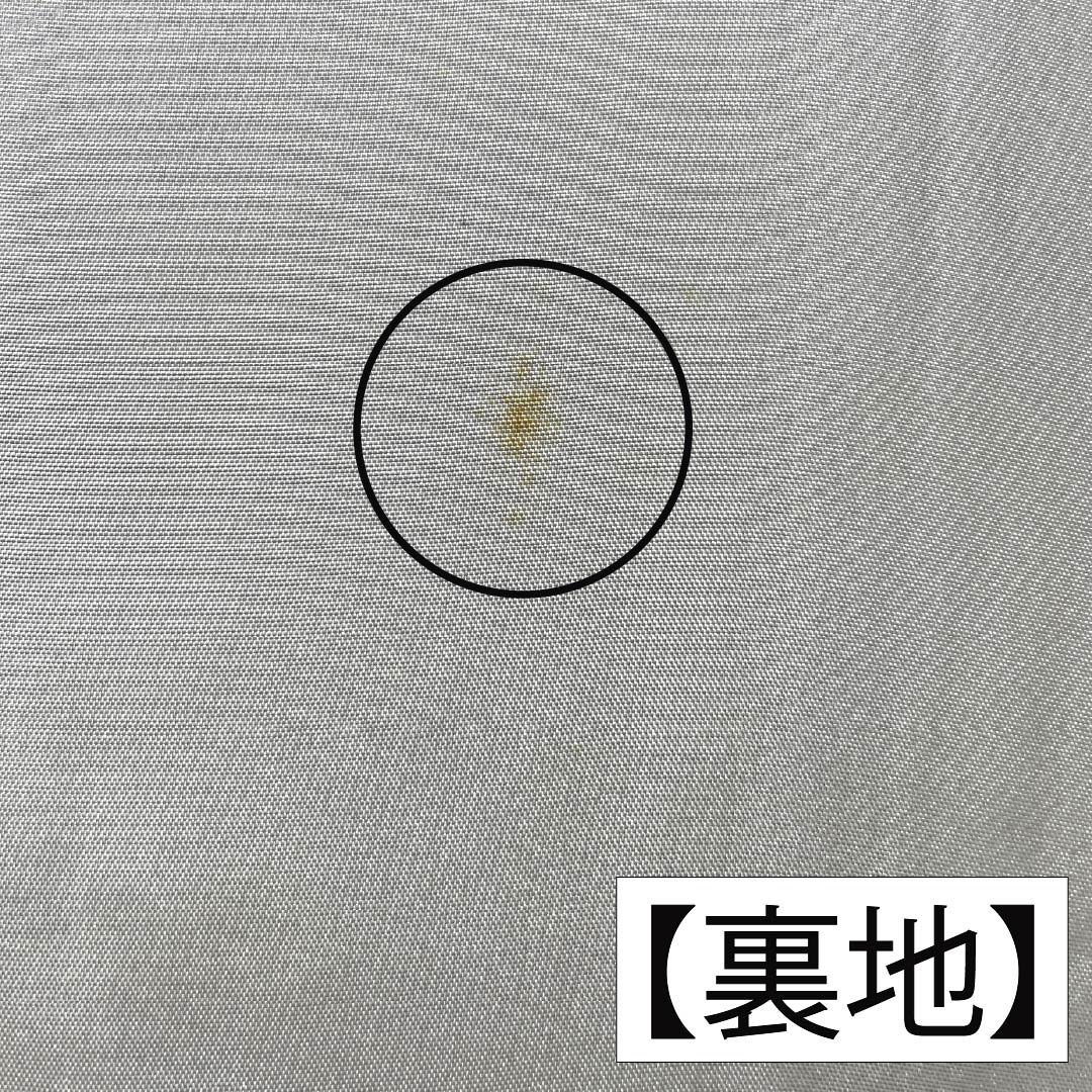 紬 正絹 身丈153cm 裄丈62cm 薄鈍色（うすにびいろ） 花織 Aランク 袷 青系 1116003893217