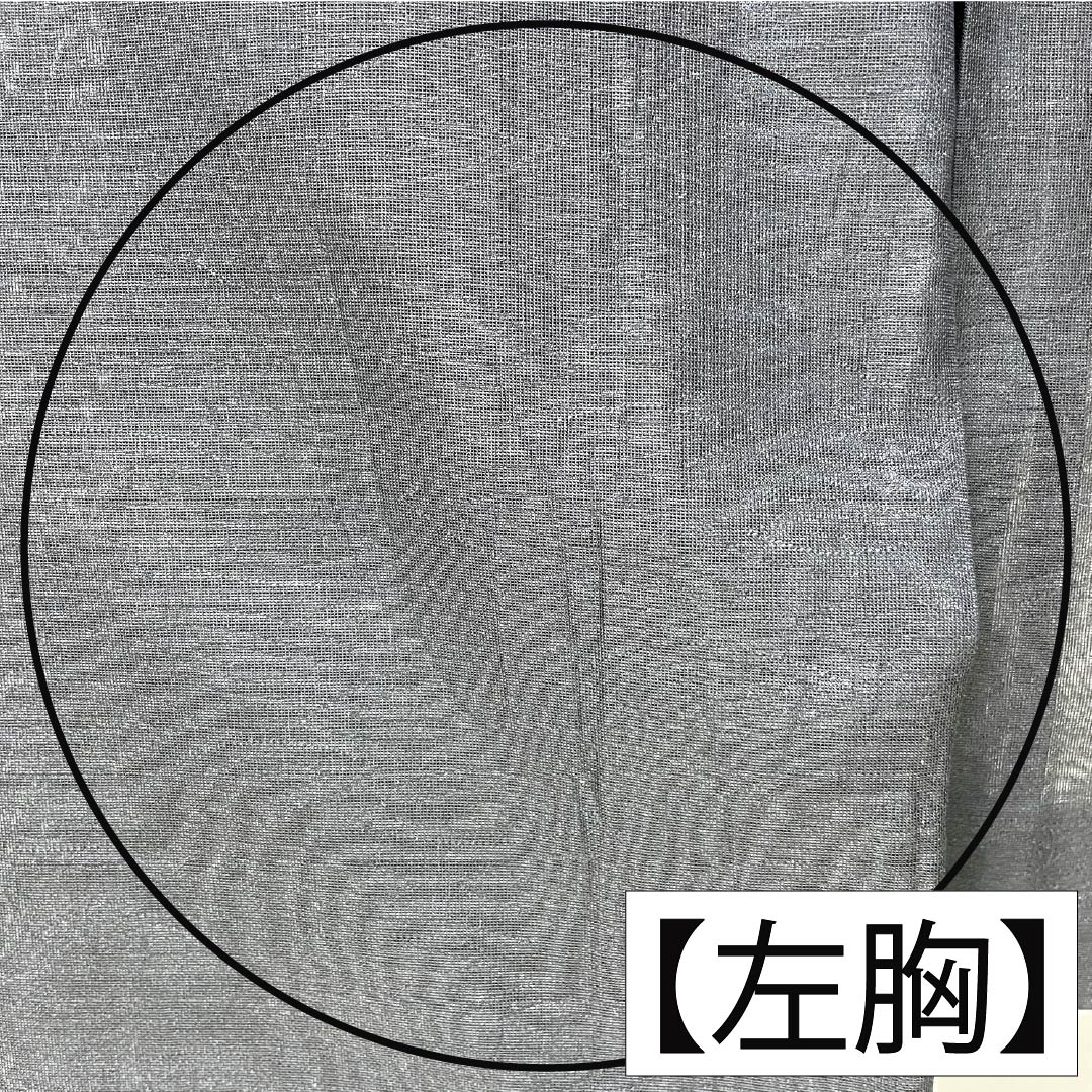 リサイクル着物】夏物 正絹 色無地 Bランク 身丈154cm 裄丈61.5cm 抽象