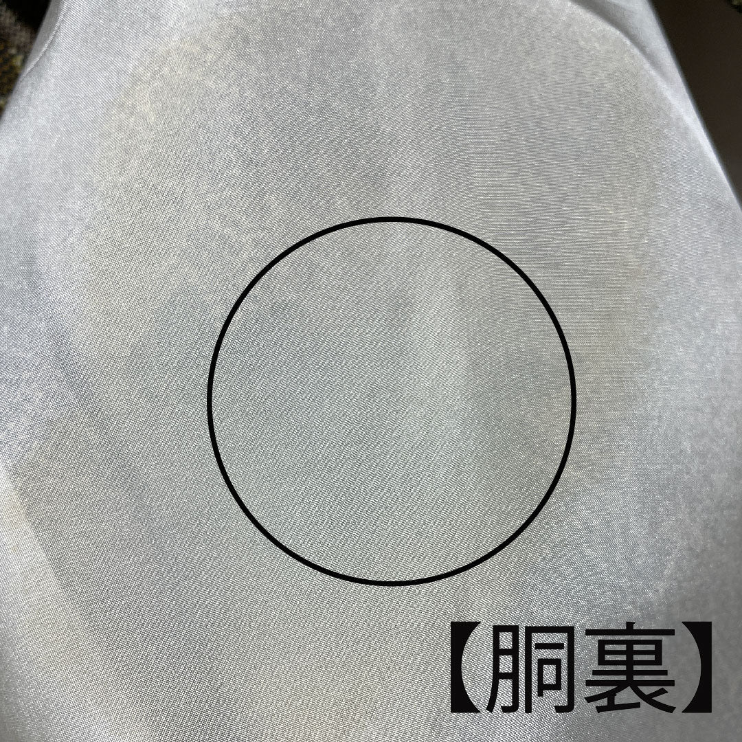 小紋 身丈158.5cm 裄丈64cm 袷  苦色 草花模様  正絹 Aランク 茶系 1115002723314