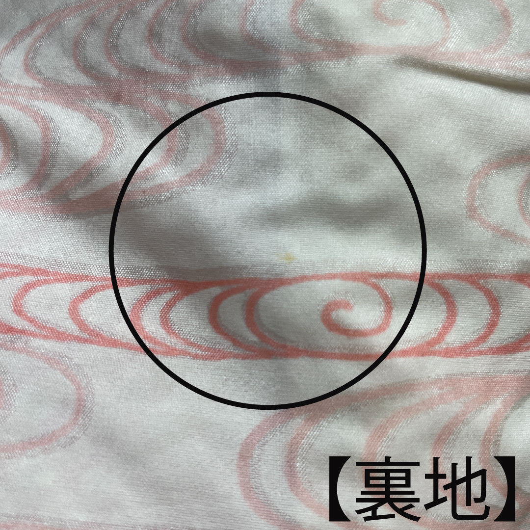 羽織 正絹 身丈80.5cm 裄丈64cm  桃色 総絞り 辻ヶ花 Aランク 袷 ピンク系 1117000703913