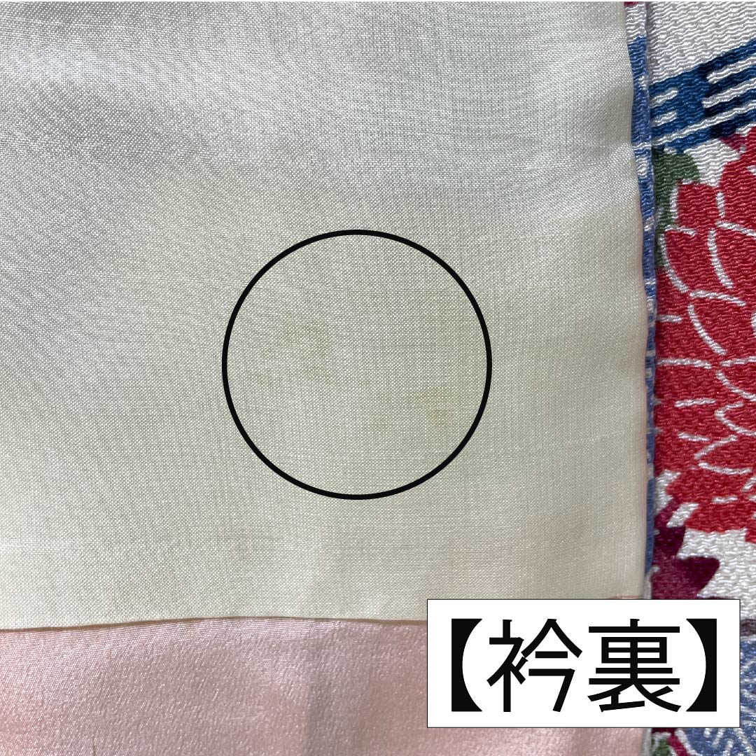 小紋 正絹 Aランク 身丈158.5cm 裄丈64cm 袷 薄肉色（うすにくいろ） 京紅型 吉祥文様 しつけ糸付き 白系 1115006983311