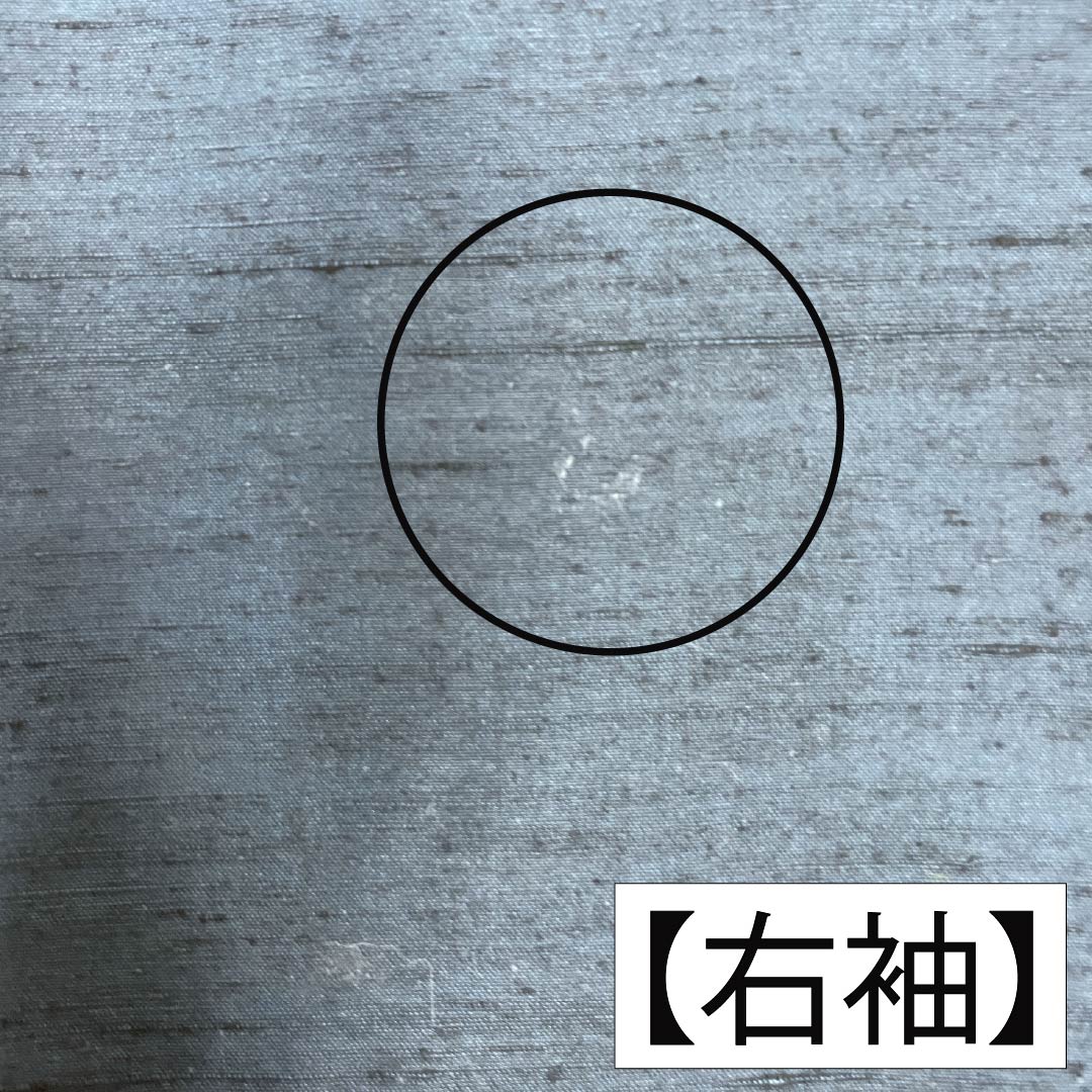 男物 正絹 Aランク 身丈149cm 裄丈71cm 藍鉄色（あいてついろ） 紬地 アンサンブル 袷 青系 1119001263417
