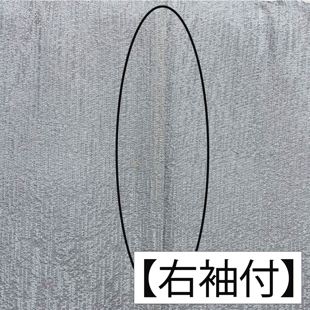 訪問着 正絹 Bランク 袷 身丈168cm 裄丈62cm 白銅色（はくどういろ） 蘇州刺繡 草花 流水 しつけ糸付き グレー系 1112007524522