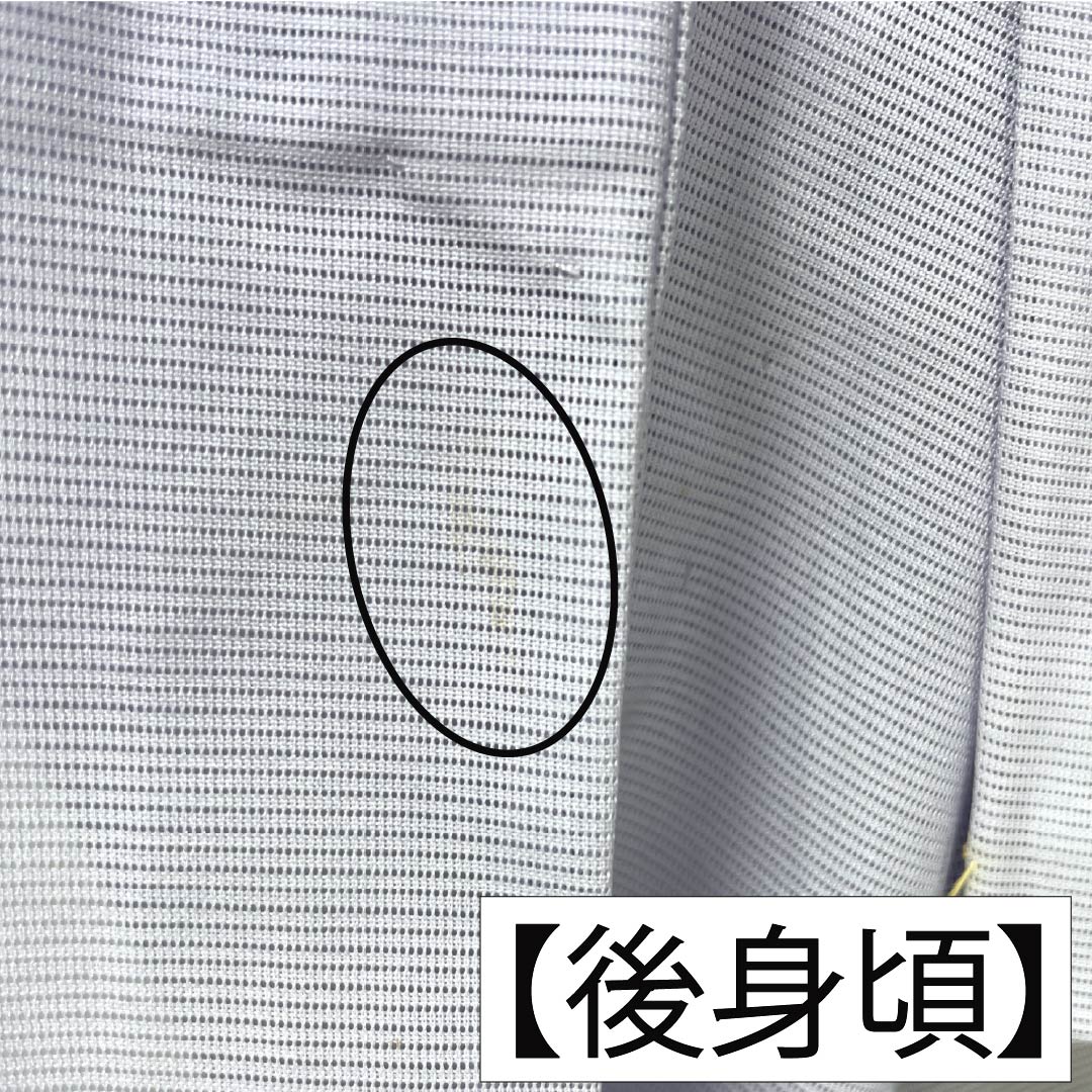 夏物 ポリエステル 付下げ Aランク 身丈165.5cm 裄丈65.5cm 雪色（せっしょく） 洗える着物 唐子模様 絽 グレー系 1132006293522