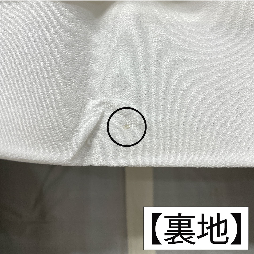 Black formal kimono, pure silk, length 164.5cm, sleeve length 63cm, lined, Kyoto yuzen, wave, fan, plum, five crests, five-three paulownia, A rank, black, 1111001523410
