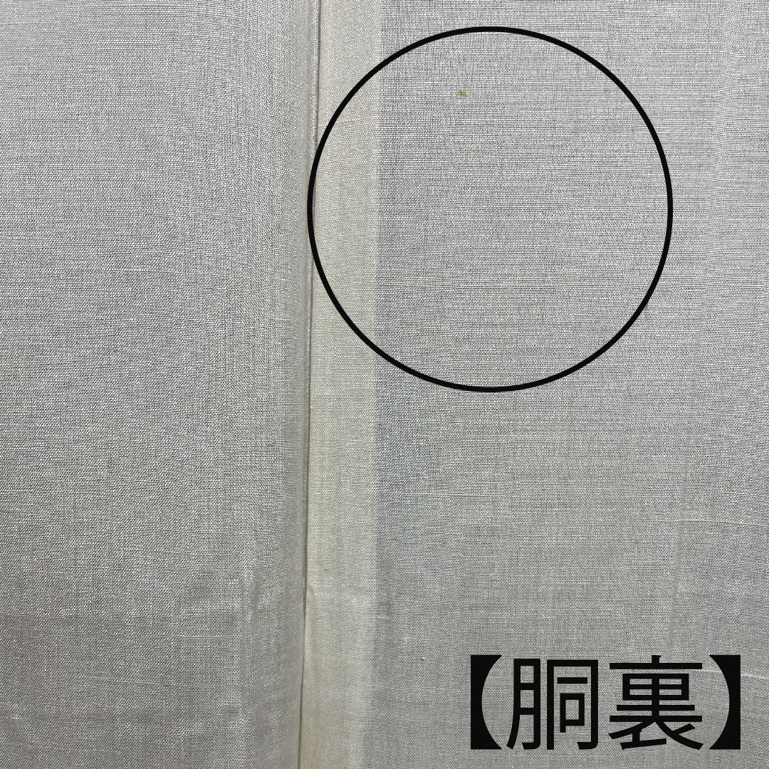 紬 身丈164cm 裄丈61.5cm 鴇鼠色 一斤染色 麻の葉模様 正絹 Aランク 袷 グラデ 1116001773499