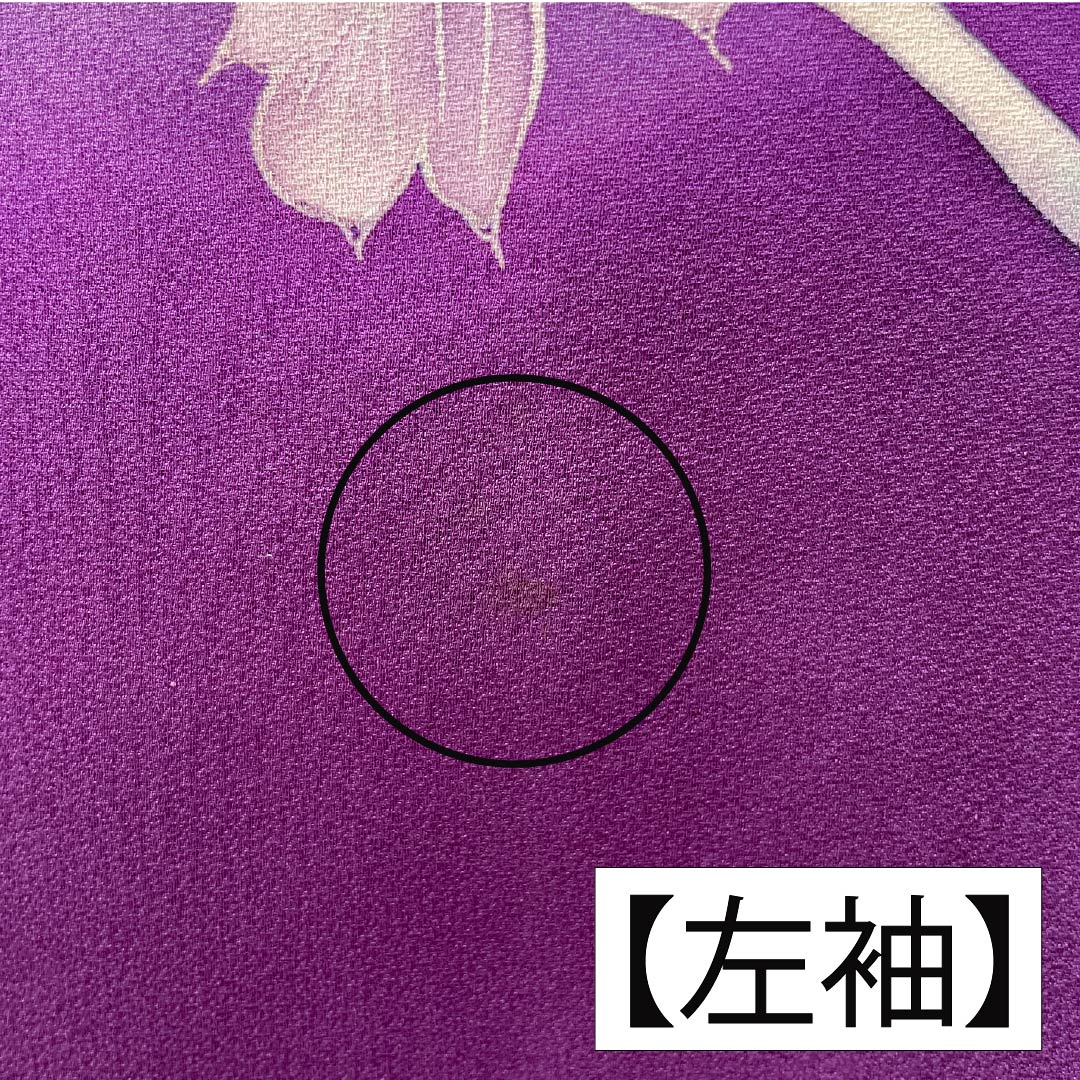 振袖 正絹 Aランク 身丈169cm 裄丈69cm 袷 似紫色（にせむらさきいろ） 京友禅 草花 紫系 1113002153520