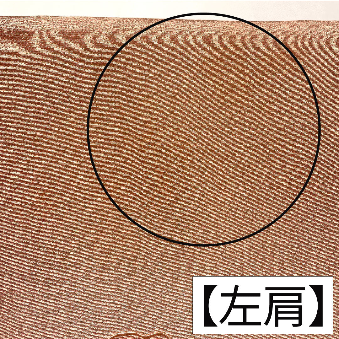 色留袖 正絹 身丈155cm 裄丈62.5cm 袷 東雲色（しののめいろ） 蘇州刺繡 吉祥文様 一つ紋 丸に違い鷹の羽 Bランク ピンク系 1111001694313