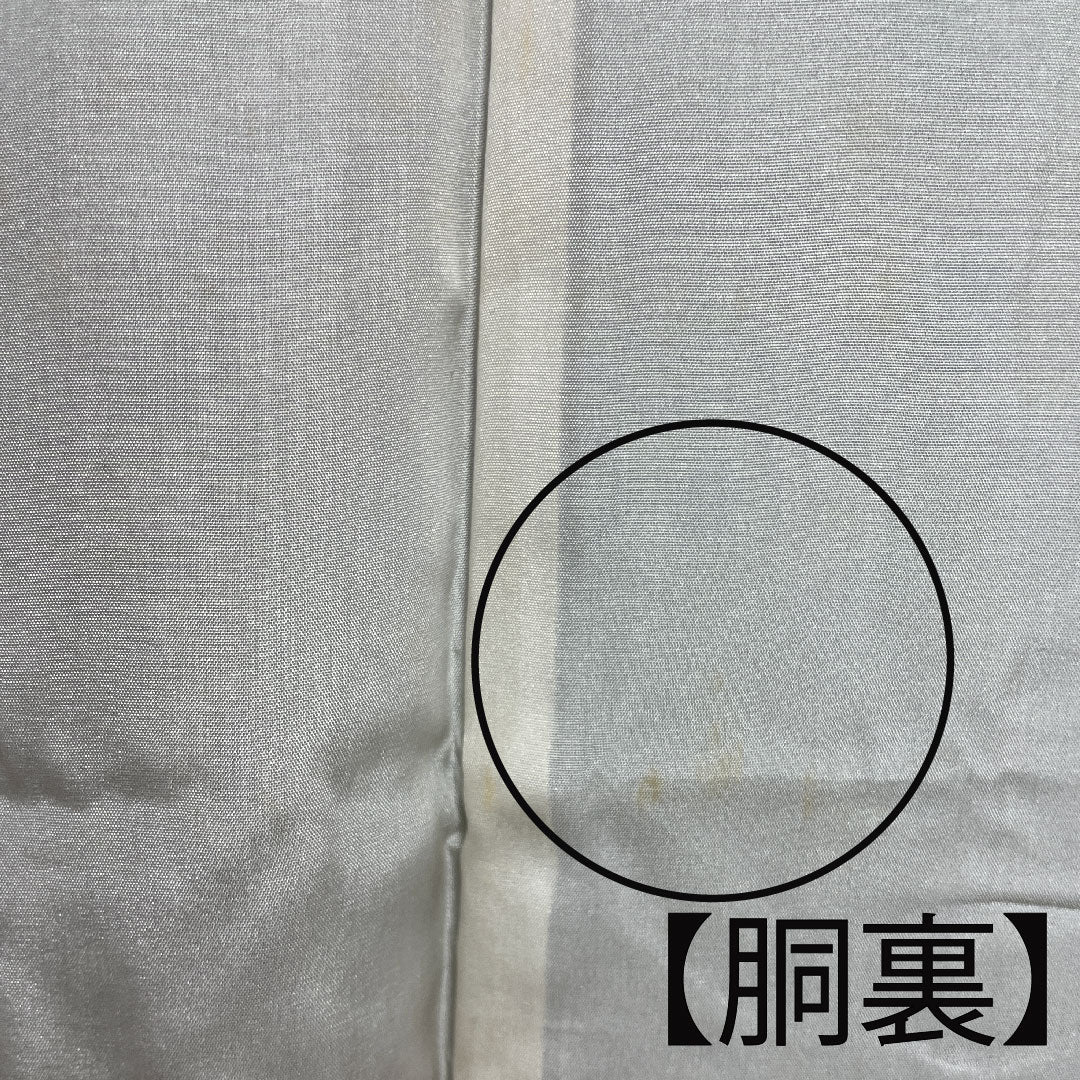 村山大島 身丈148cm 裄丈62.5cm 幾何学模様 正絹 Aランク 袷 黒系 1116001953110