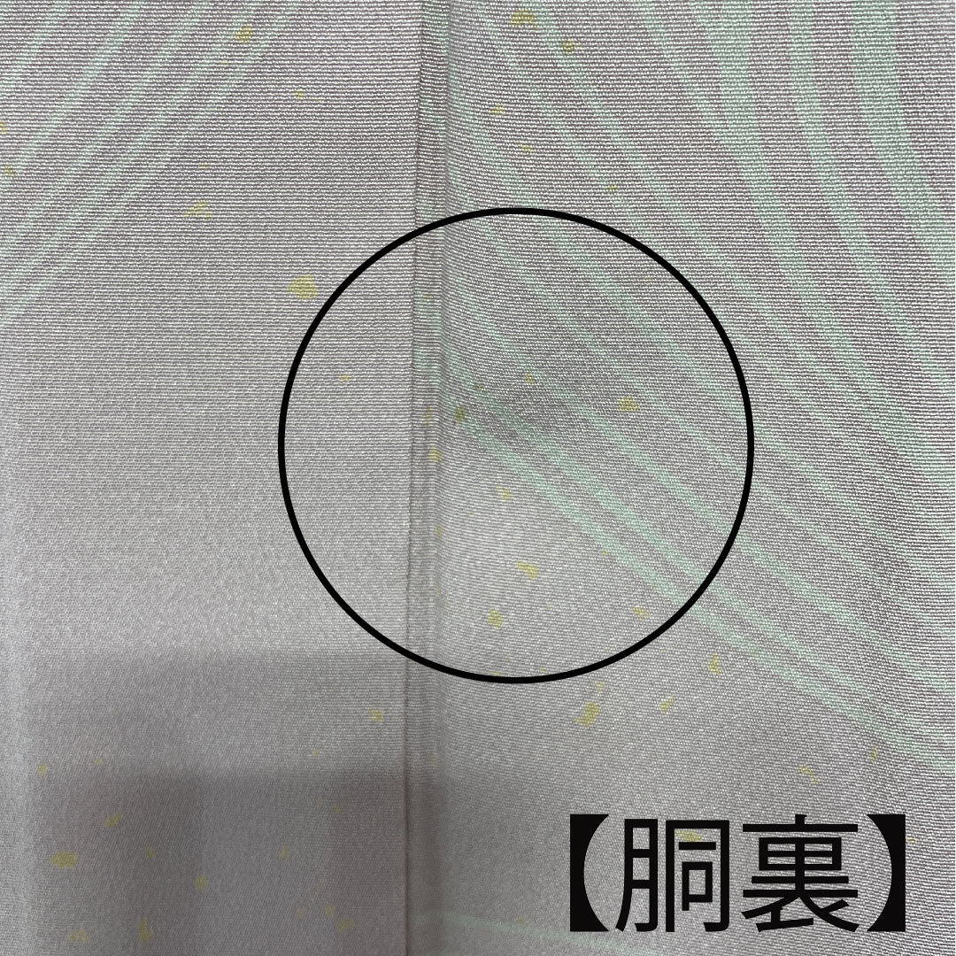 訪問着 袷 身丈157.5cm 裄丈62.5cm 退紅色 流水 草花模様 正絹 Aランク ピンク系 1112002183313