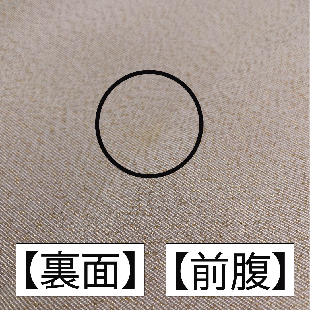 袋帯 正絹 薄肉色（うすにくいろ） 雲取り 帯丈366cm Bランク ポイント柄 フォーマル クリーム系 1123011744315