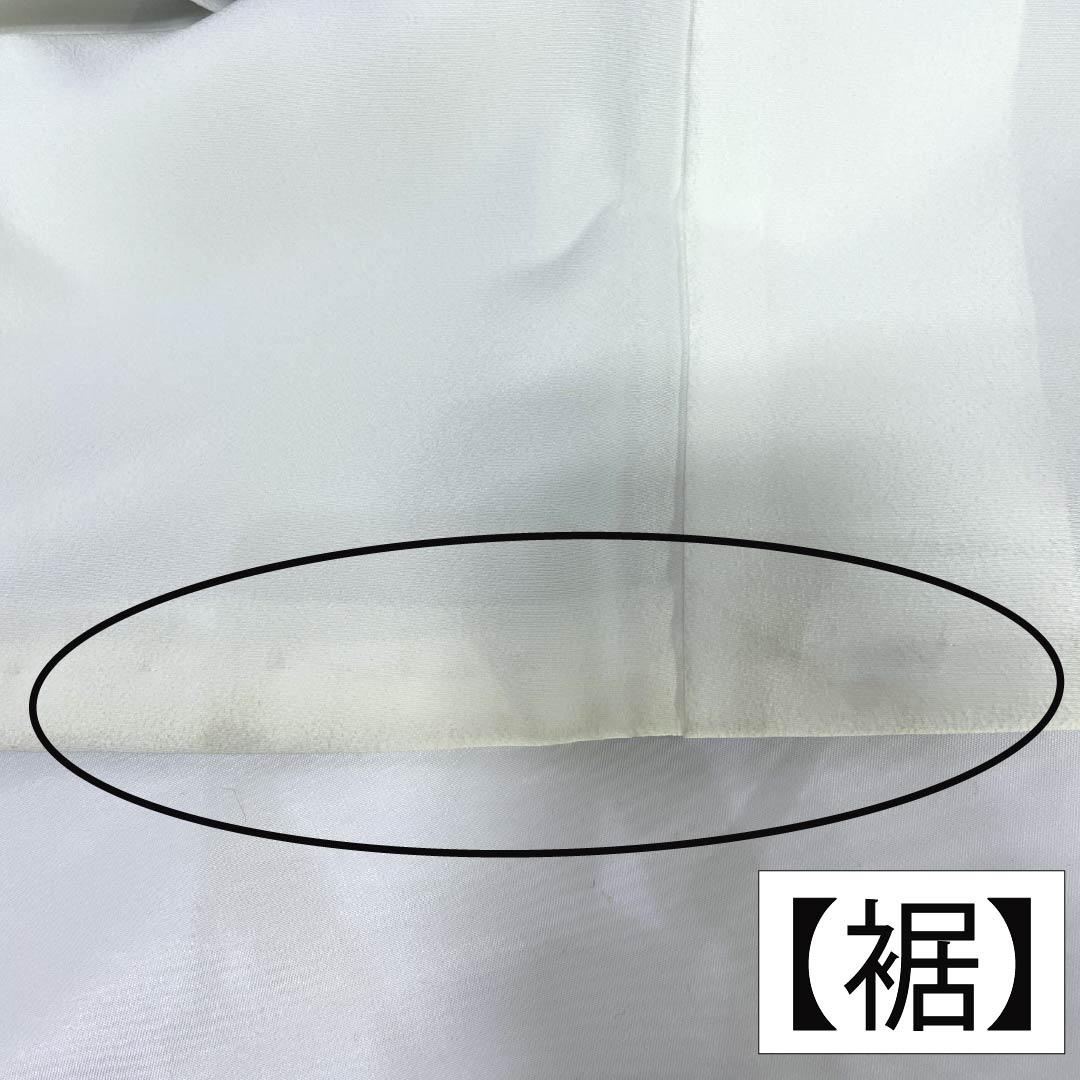 黒留袖 正絹 Aランク 身丈160.5cm 裄丈64cm 袷 五つ紋 三つ柏 鶴 松 亀 扇面 五つ紋 黒系 1111001903410