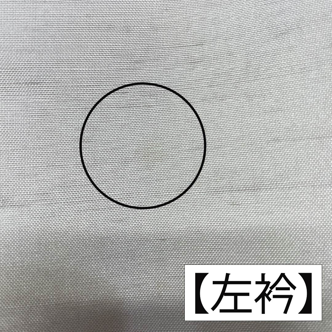 訪問着 正絹 Bランク 袷 身丈161.5cm 裄丈63.5cm 灰白色（かいはくしょく） 牛首紬 抽象模様 純一郎 作家物 しつけ糸付き グレー系 1112006994422