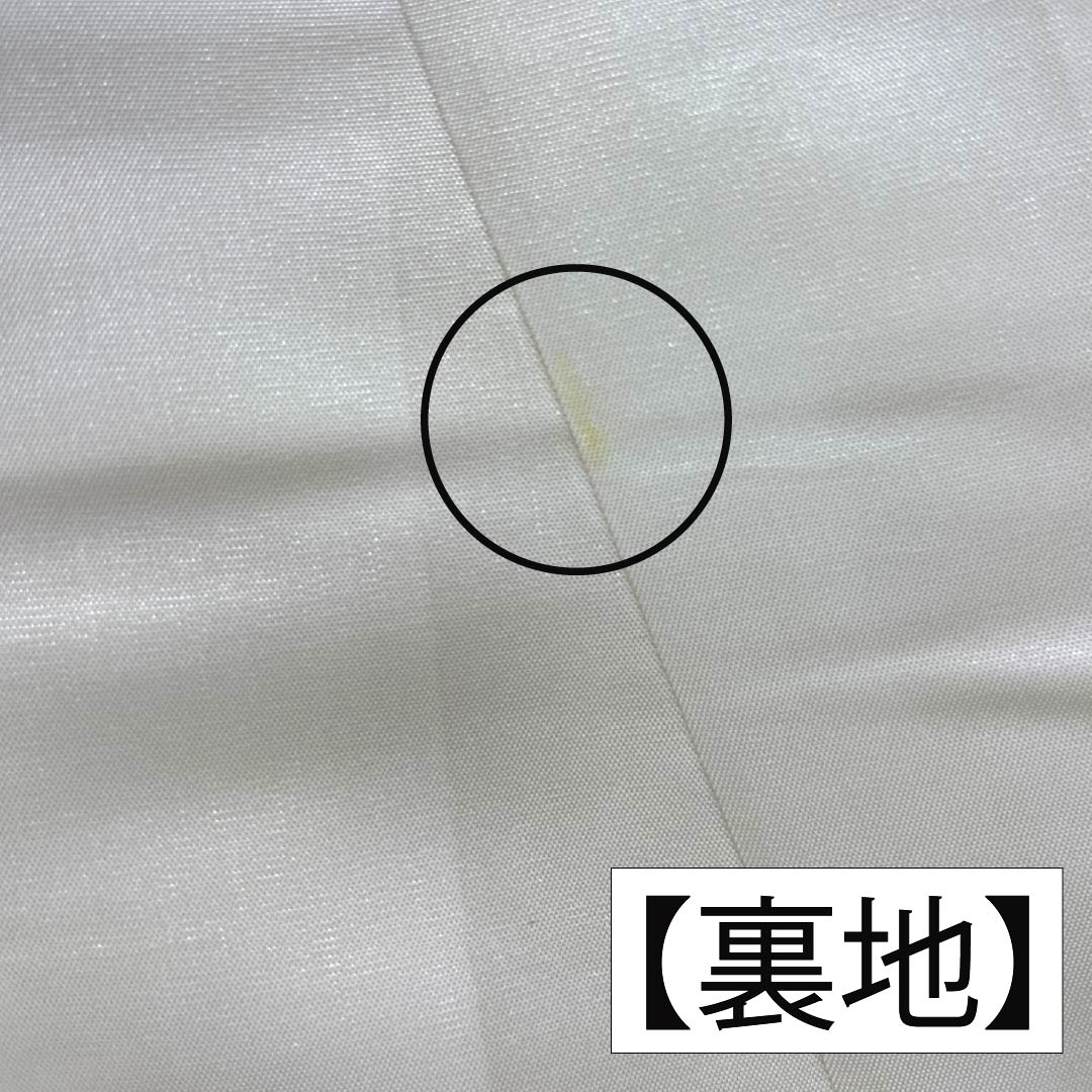 訪問着 正絹 Aランク 袷 身丈157.5cm 裄丈62cm 乳白色（にゅうはくしょく） 京友禅 雲取り しつけ糸付き 白系 1112006563311