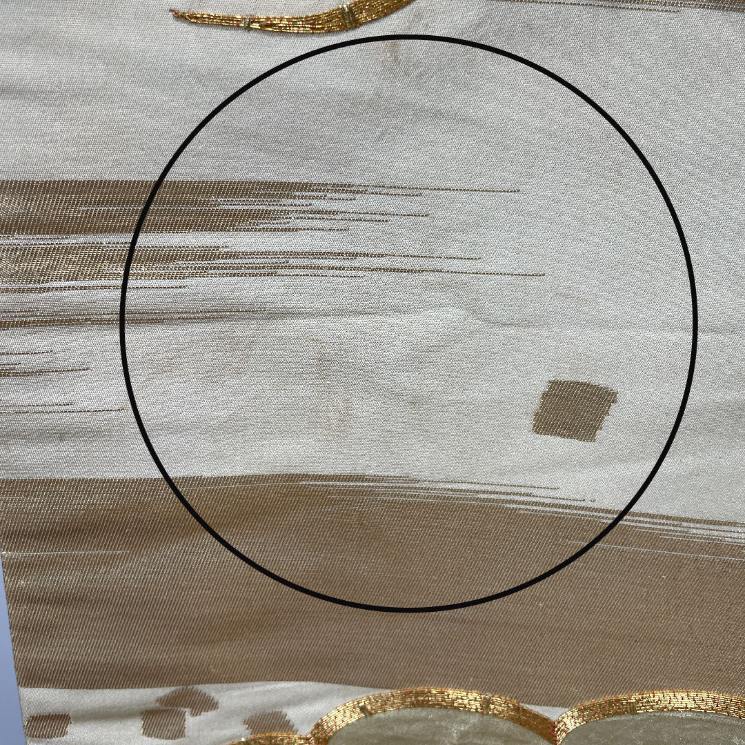 色打掛 身丈184cm  千總 大丸 千歳契松文 金駒刺繡 正絹 Bランク 袷 クリーム系 1110000604915