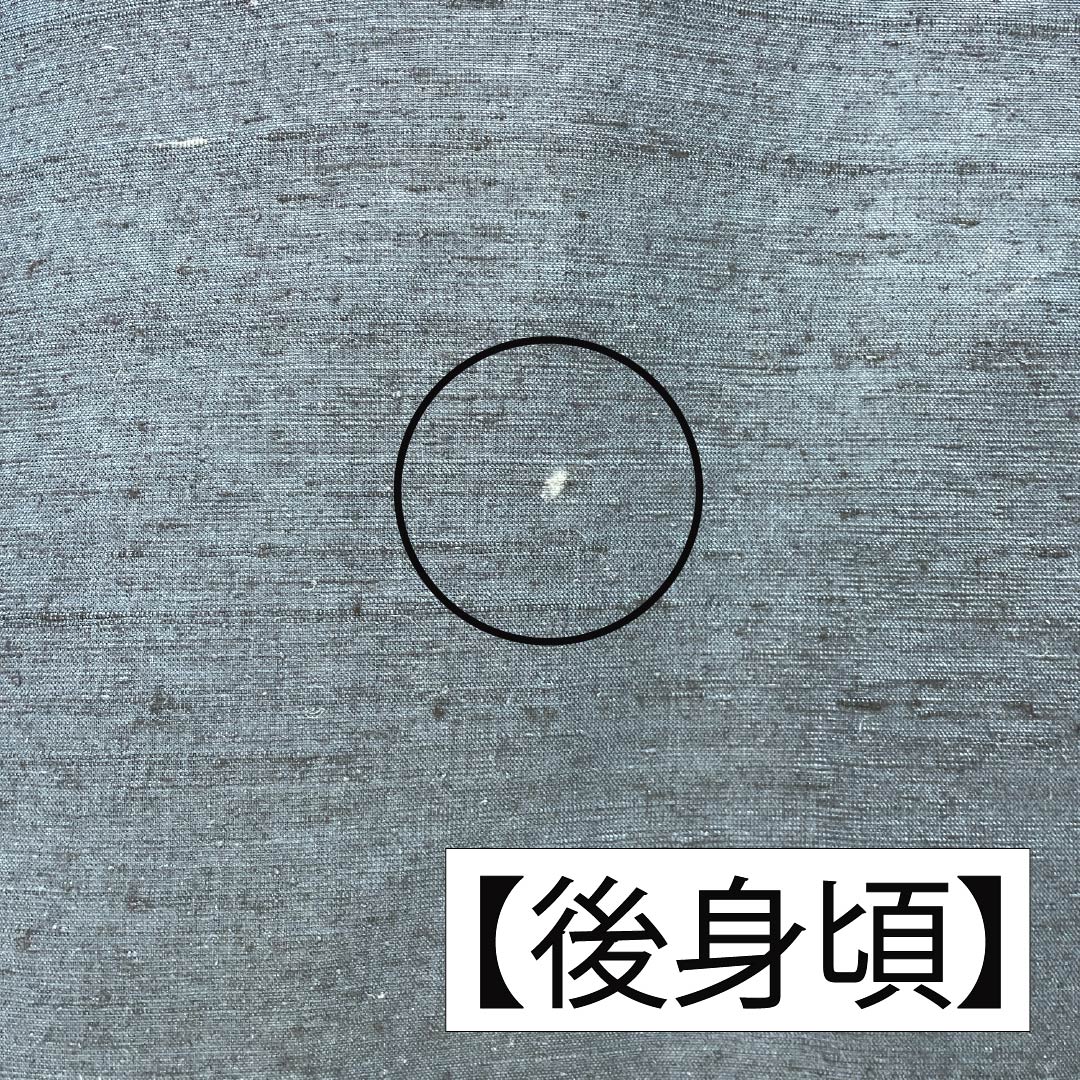 男物 正絹 Aランク 身丈149cm 裄丈71cm 藍鉄色（あいてついろ） 紬地 アンサンブル 袷 青系 1119001263417