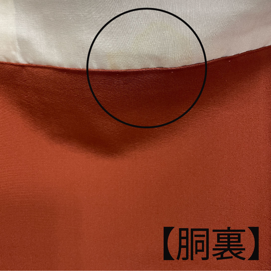 大島紬 身丈159.5cm 裄丈60.5cm 黒鳶色 横縞 縞大島 正絹 Bランク 袷 茶系 1116001714314