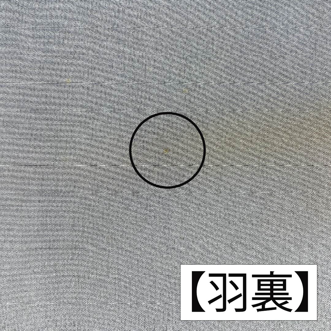 男物 正絹 Sランク 身丈127cm 裄丈64cm 相済茶色（あいすみちゃいろ） 紬地 アンサンブル 羽織紐付き 袷 紺系 1119001322218