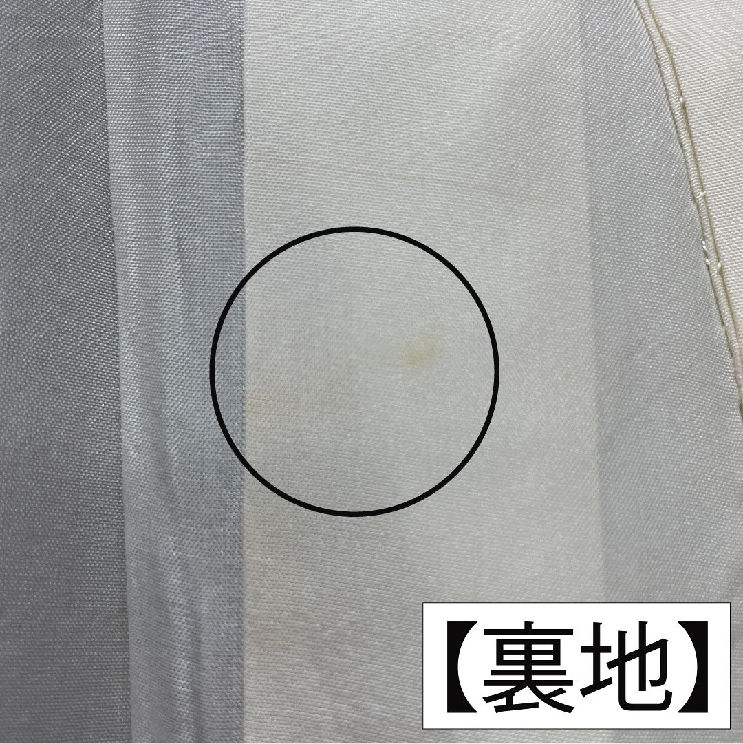 Black formal kimono, pure silk, length 169cm, sleeve length 67.5cm, lined, Kyoto Yuzen, auspicious pattern, five crests, five-three paulownia, A rank, black, 1111001473510