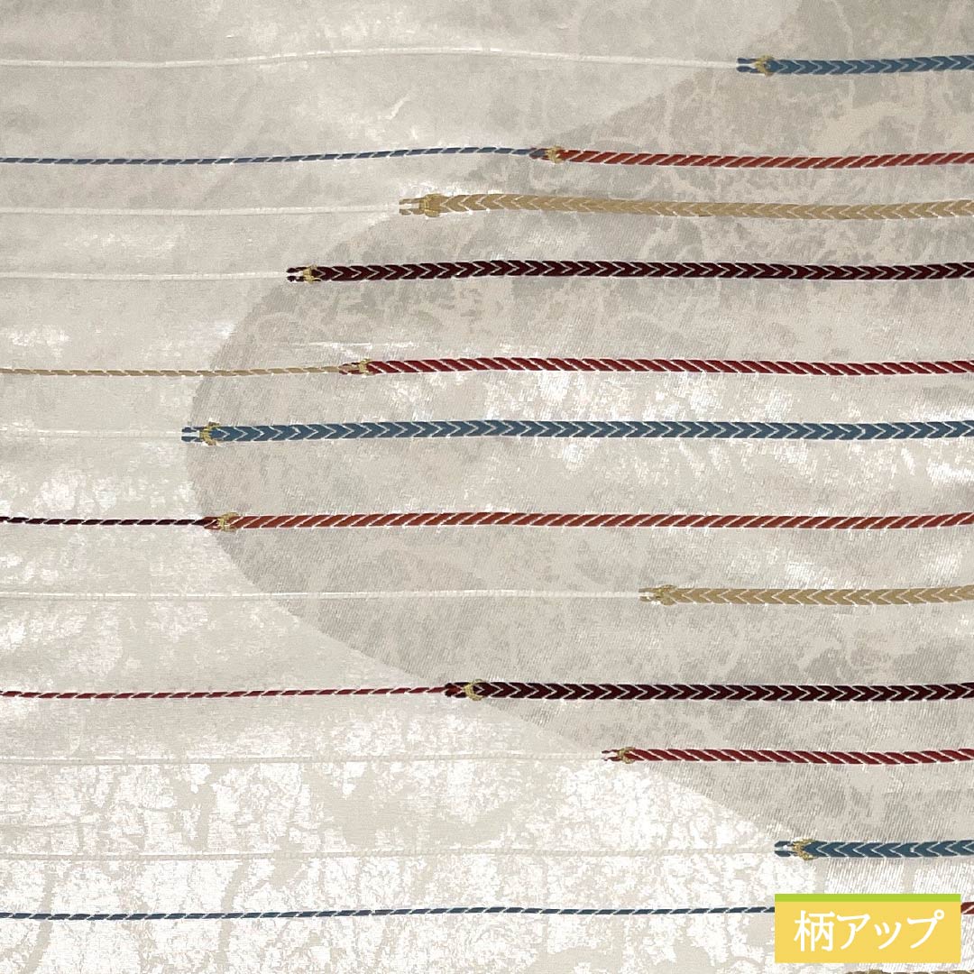 名古屋帯 正絹 Sランク 組紐模様 西陣織 引箔 帯丈358cm 六通 カジュアル 銀系 1124010142322 名古屋仕立て