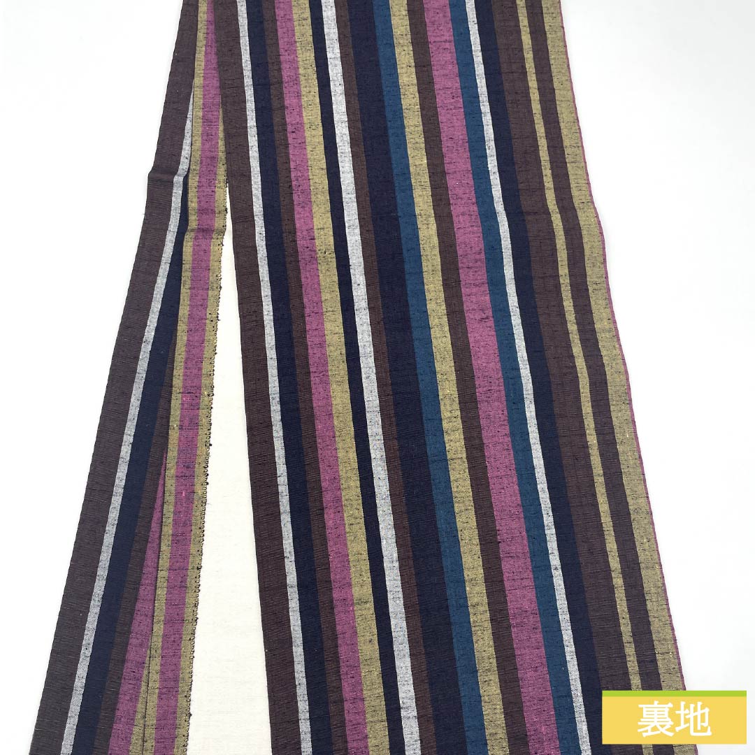 名古屋帯 染め帯 グラデーション 両面 白地は夏単衣 オールシーズン 長