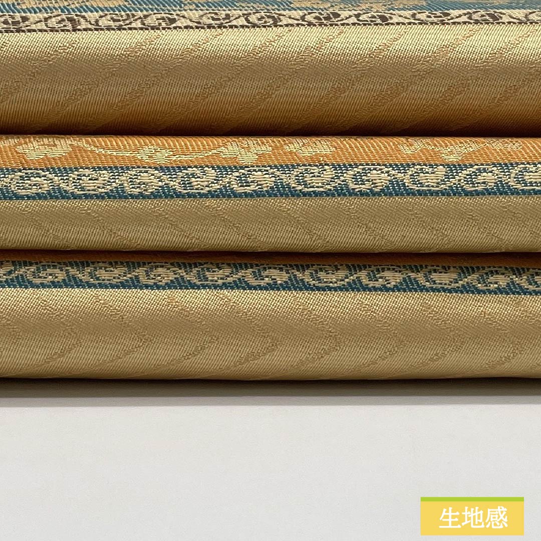 リサイクル着物】名古屋帯 正絹 Sランク 密陀僧色（みつだそう