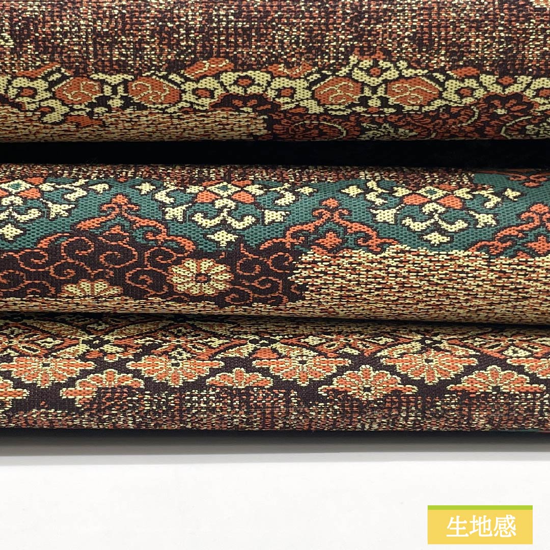 Nagoya Obi, Pure Silk, S-Rank, Manyo, Shoba Weave, Yamaki Orimono, Varied Horizontal Stripes, Length 351cm, Full Length, Casual, Gradient, Item Number 1124010082399, Nagoya Style