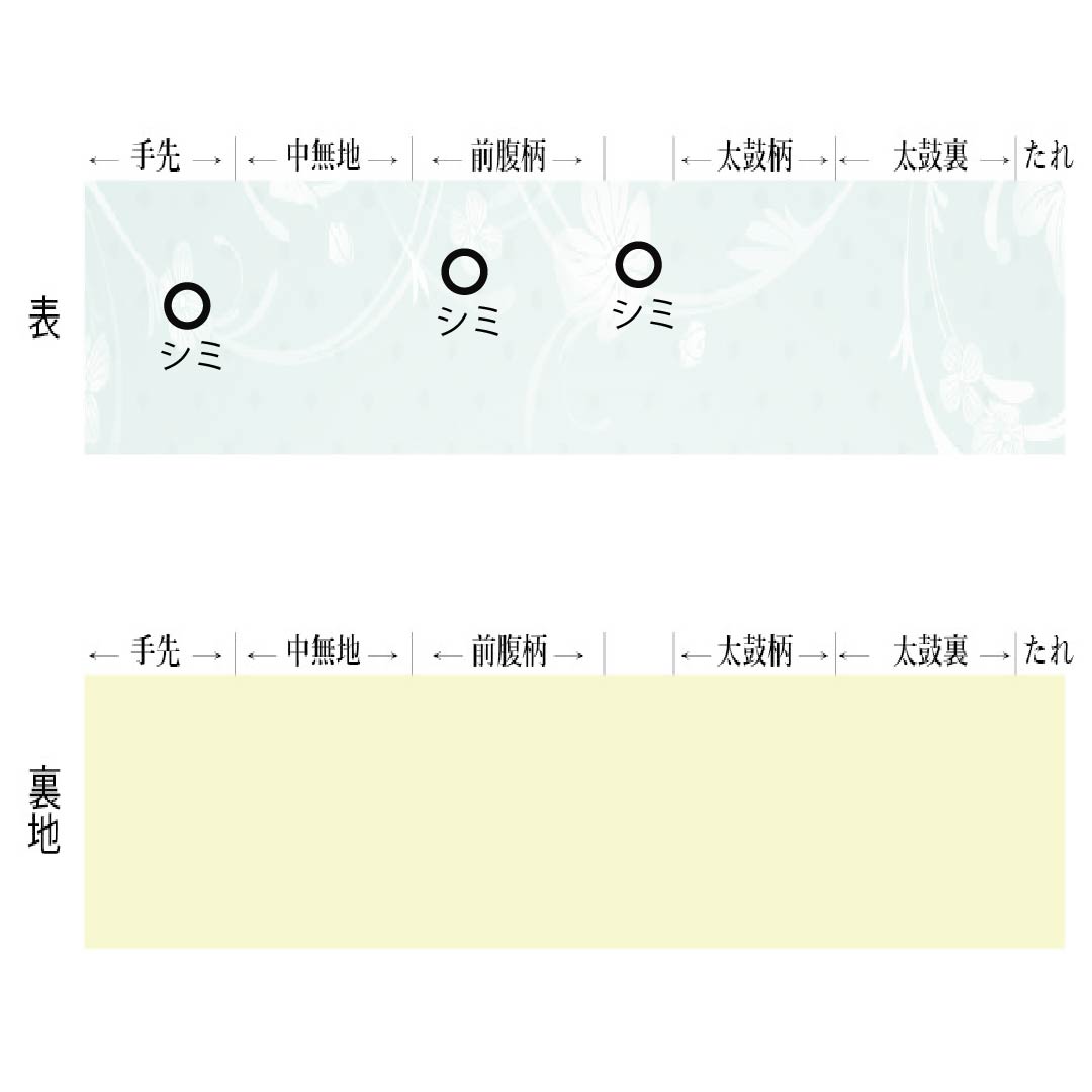 名古屋帯 正絹 Aランク ハナミズキ ふくれ織 帯丈352cm ポイント柄 カジュアル グラデーション系 1124010113399 名古屋仕立て