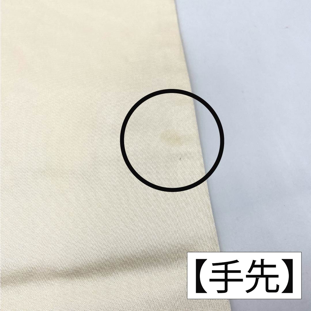 Nagoya Obi, Pure Silk, S-Rank, Braided Pattern, Nishijin Weave, Dried Foil, Length 358cm, Six-Ply, Casual, Silver, 1124010142322, Nagoya Style