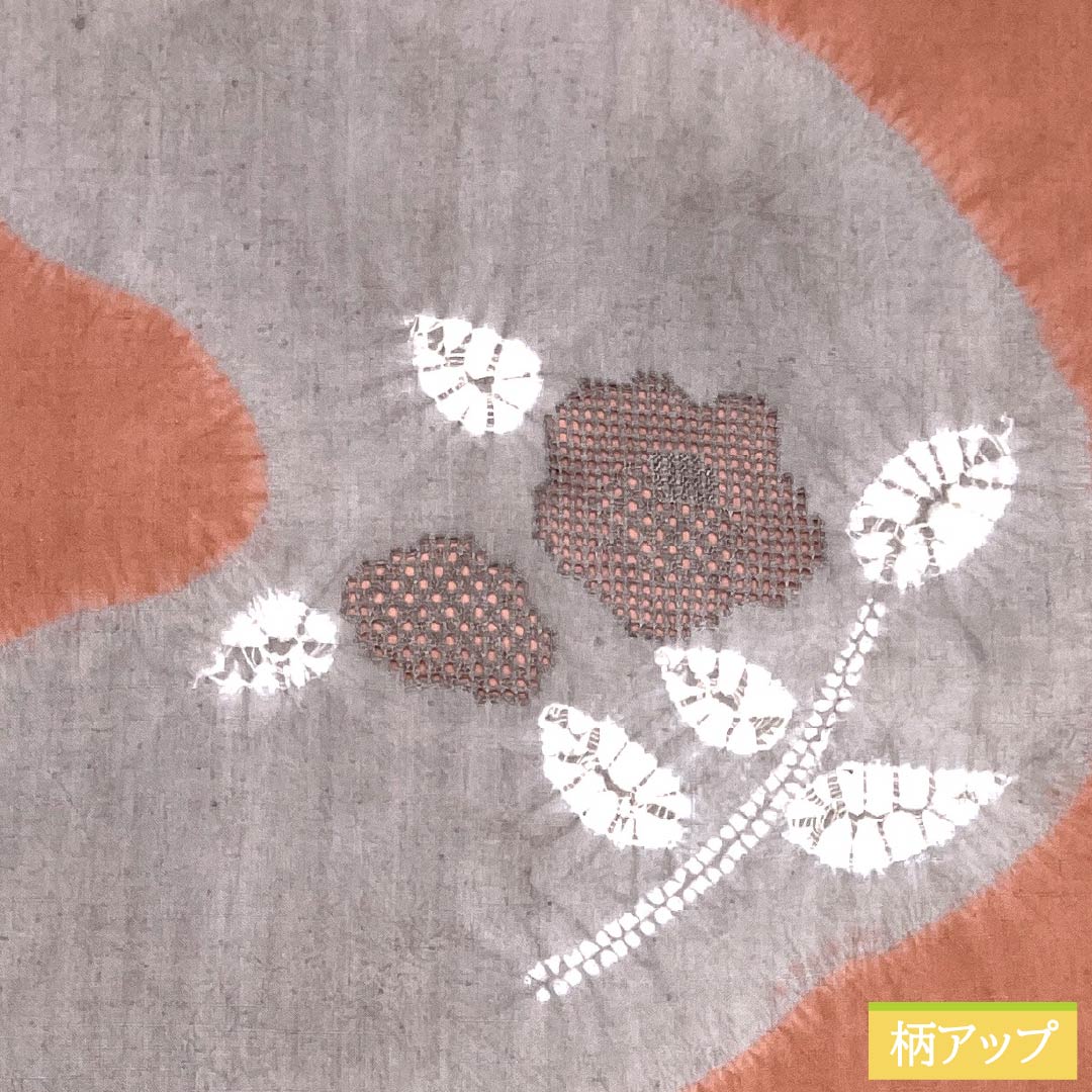 名古屋帯 正絹 Aランク 名古屋仕立て 赤蘇芳色（あかすおういろ） 汕頭刺繍 絞り 古典柄 帯丈359cm ポイント柄 カジュアル ピンク系 1124012553313
