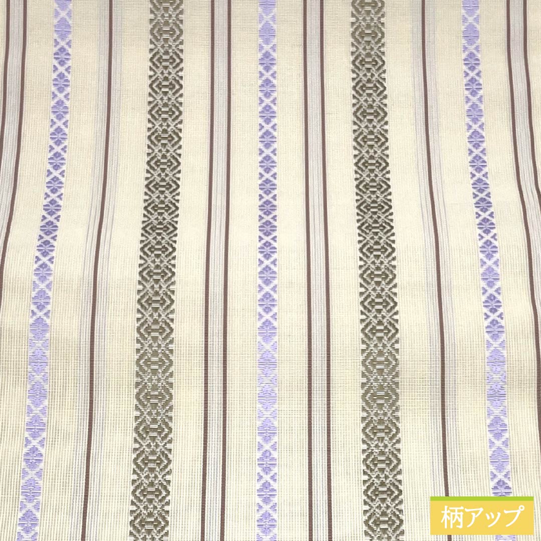 （新品）名古屋帯 正絹 NEWランク 松葉仕立て 練色（ねりいろ） 本場筑前博多織 八寸なごや帯 献上柄 帯丈373cm 全通 カジュアル ベージュ系 1124014211325