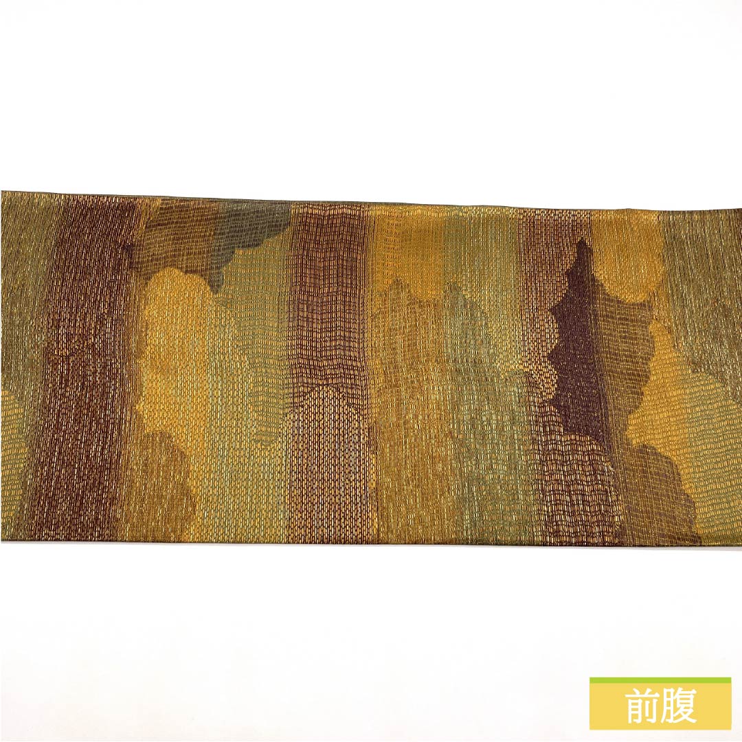 袋帯 正絹 Aランク 彩かさね 西陣織 本泥染袋帯 雲取り 帯丈430cm 六通 カジュアル グラデーション系 1123015853399