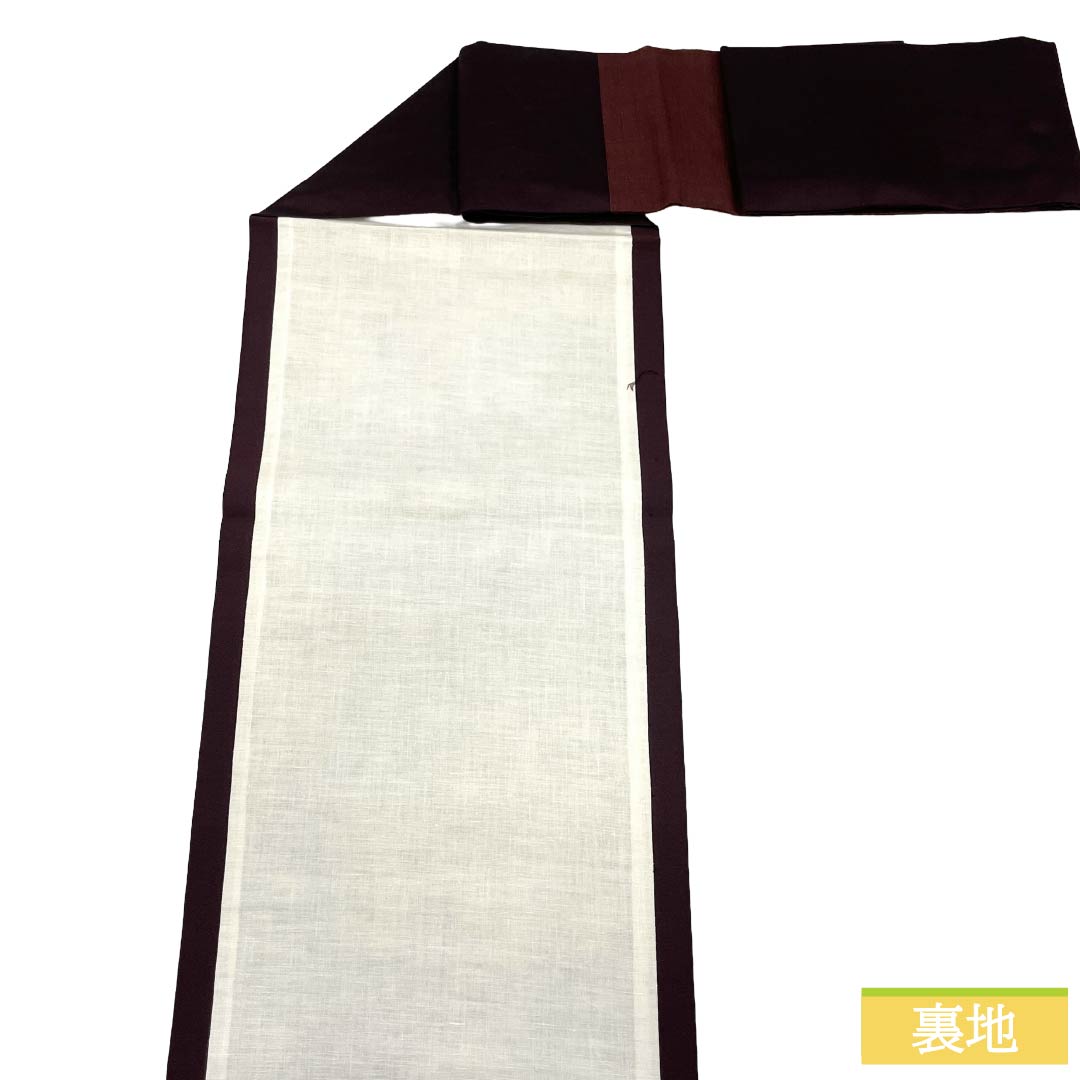 名古屋帯 正絹 Aランク 名古屋仕立て 至極色（しごくいろ） 抽象柄 長尺 帯丈380cm ポイント柄 カジュアル 紫系 1124012733420