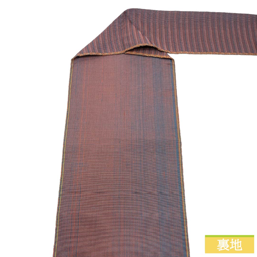 リサイクル着物】名古屋帯 正絹 Aランク 名古屋仕立て 横段 帯丈360cm
