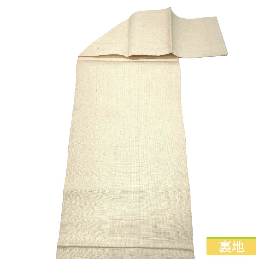 名古屋帯 未使用品 紬 つむぎ 松葉仕立 鳥柄 植物柄 赤銅色 NO-865 名古屋帯 未使用品 紬 つむぎ 松葉仕立 鳥柄 植物柄 赤銅色 NO-865
