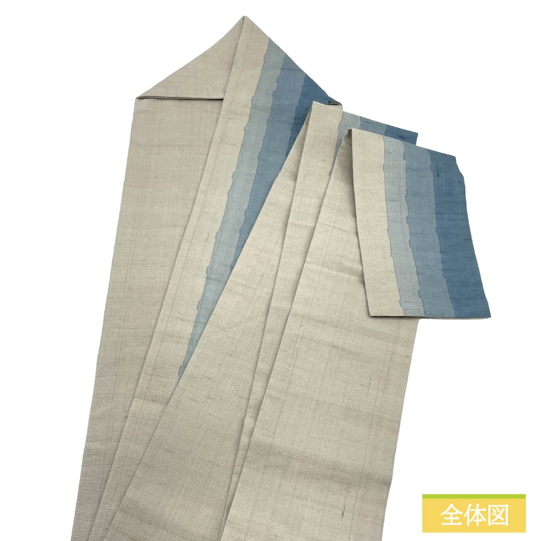 絹のなごや帯 リサイクル着物】名古屋帯 正絹 Aランク 名古屋仕立て 絹鼠色（きぬね