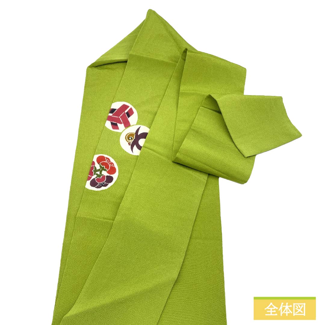 専用帯7424 7082 二点セット ●高級 正絹 全通 名古屋仕立て 名古屋帯 リサイクル着物】名古屋帯 正絹 Aランク 名古屋仕立て 香櫞色