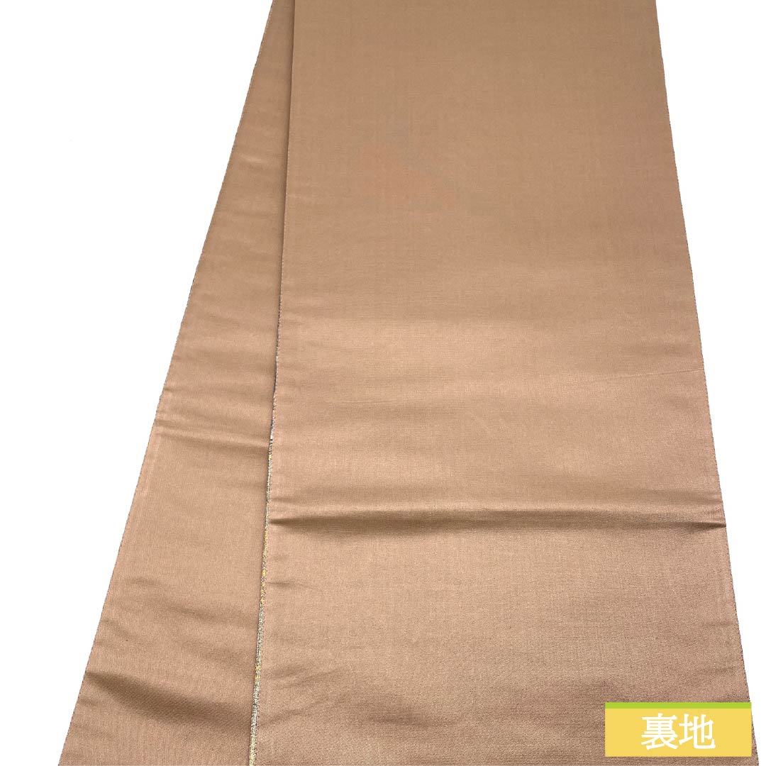 袋帯 正絹 更紗 西陣織 市松模様 ラメ糸 金糸入り 帯丈440cm Sランク 六通 セミフォーマル グラデーション系 1123012912399