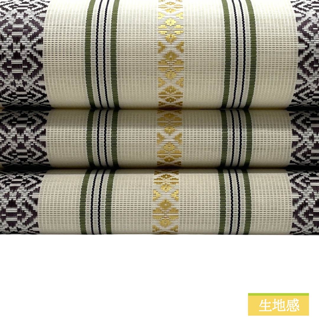 （新品）名古屋帯 正絹 NEWランク 松葉仕立て 練色（ねりいろ） 本場筑前博多織 八寸なごや帯 献上柄 帯丈374cm 全通 カジュアル ベージュ系 1124014221325