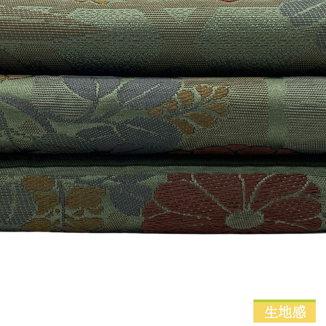 リサイクル着物】（京袋帯）名古屋帯 ポリエステル Sランク 京袋帯 老