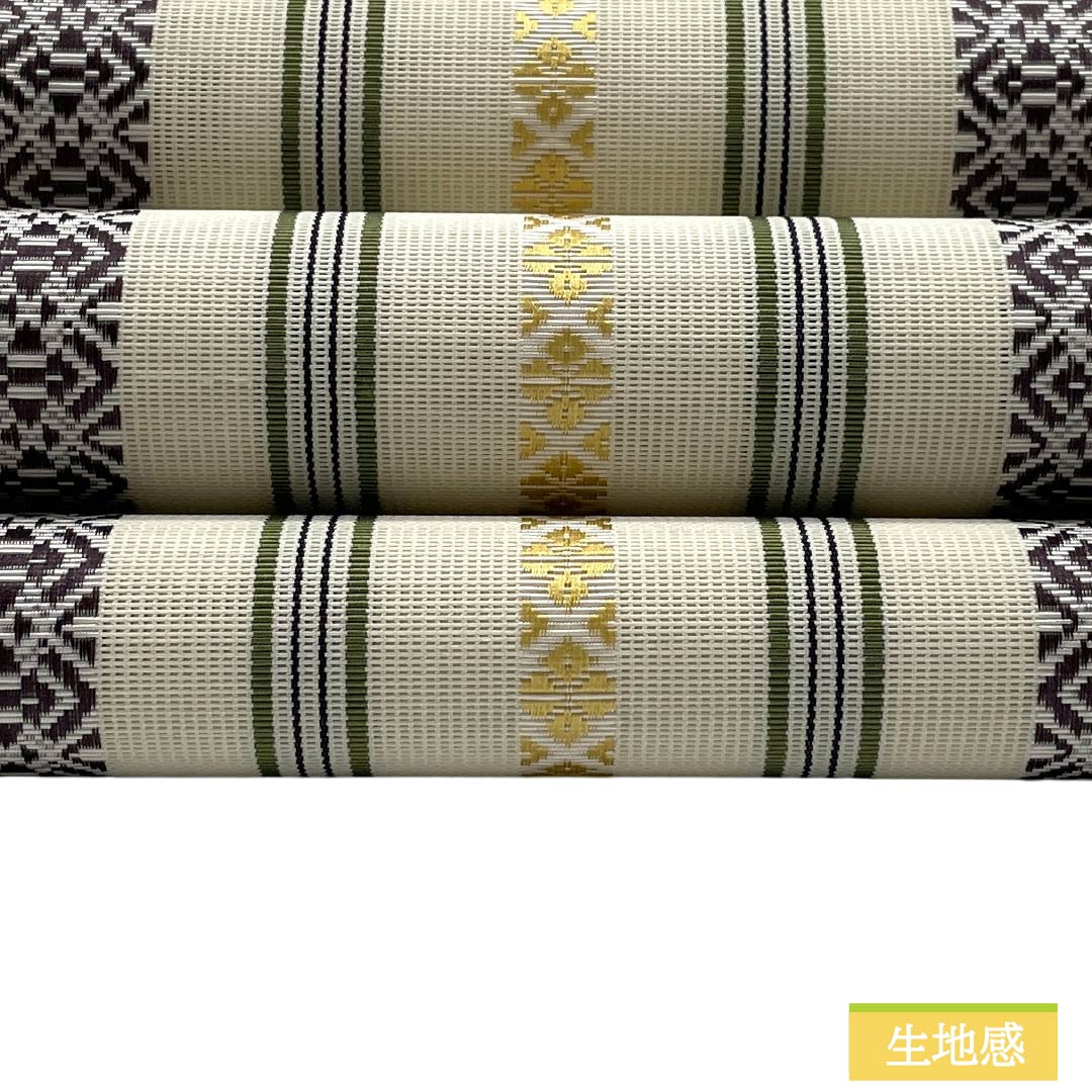 （新品）名古屋帯 正絹 NEWランク 松葉仕立て 練色（ねりいろ） 本場筑前博多織 八寸なごや帯 献上柄 帯丈376.5cm 全通 カジュアル ベージュ系 1124014171325