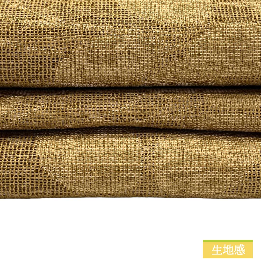名古屋帯 正絹 Aランク 松葉仕立て 丁子色（ちょうじいろ） 夏帯 萩 古典柄 帯丈362cm 六通 カジュアル 茶系 1124012823314
