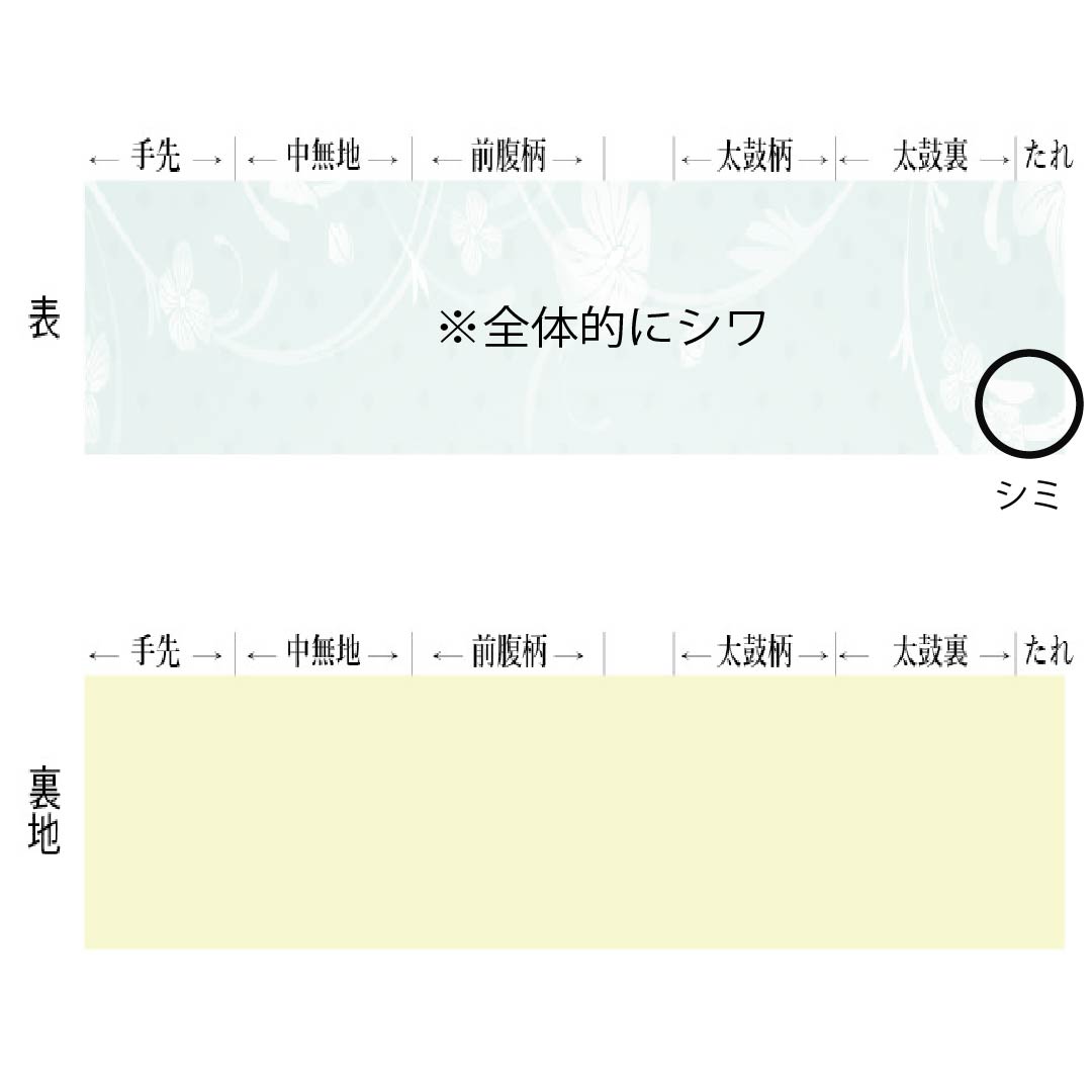 名古屋帯 正絹 Bランク 乳白色（にゅうはくしょく） 染め帯 塩瀬 洋花柄 帯丈357cm ポイント柄 セミフォーマル 白系 1124011533311 名古屋仕立て