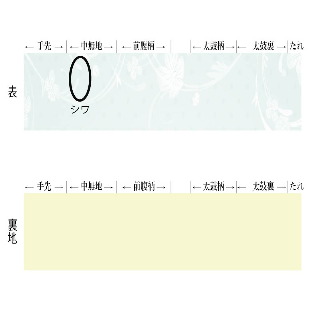 名古屋帯 ポリエステル Aランク 名古屋仕立て レモンイエロー 献上柄 夏帯 トンネル仕立て 帯丈367cm 全通 カジュアル 黄系 1124013283323