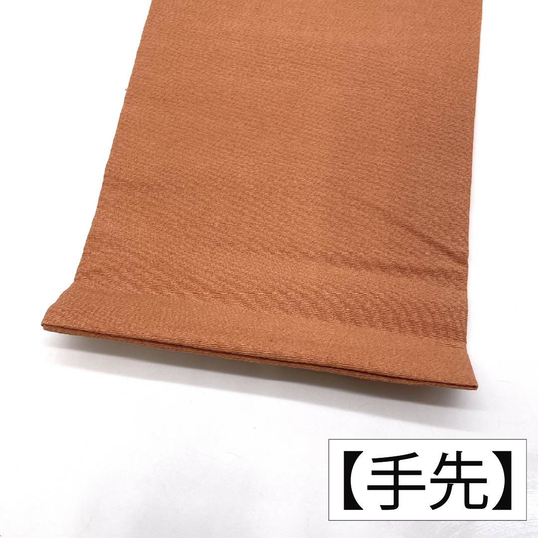 リサイクル着物】名古屋帯 正絹 Aランク 名古屋仕立て 練色（ねりいろ