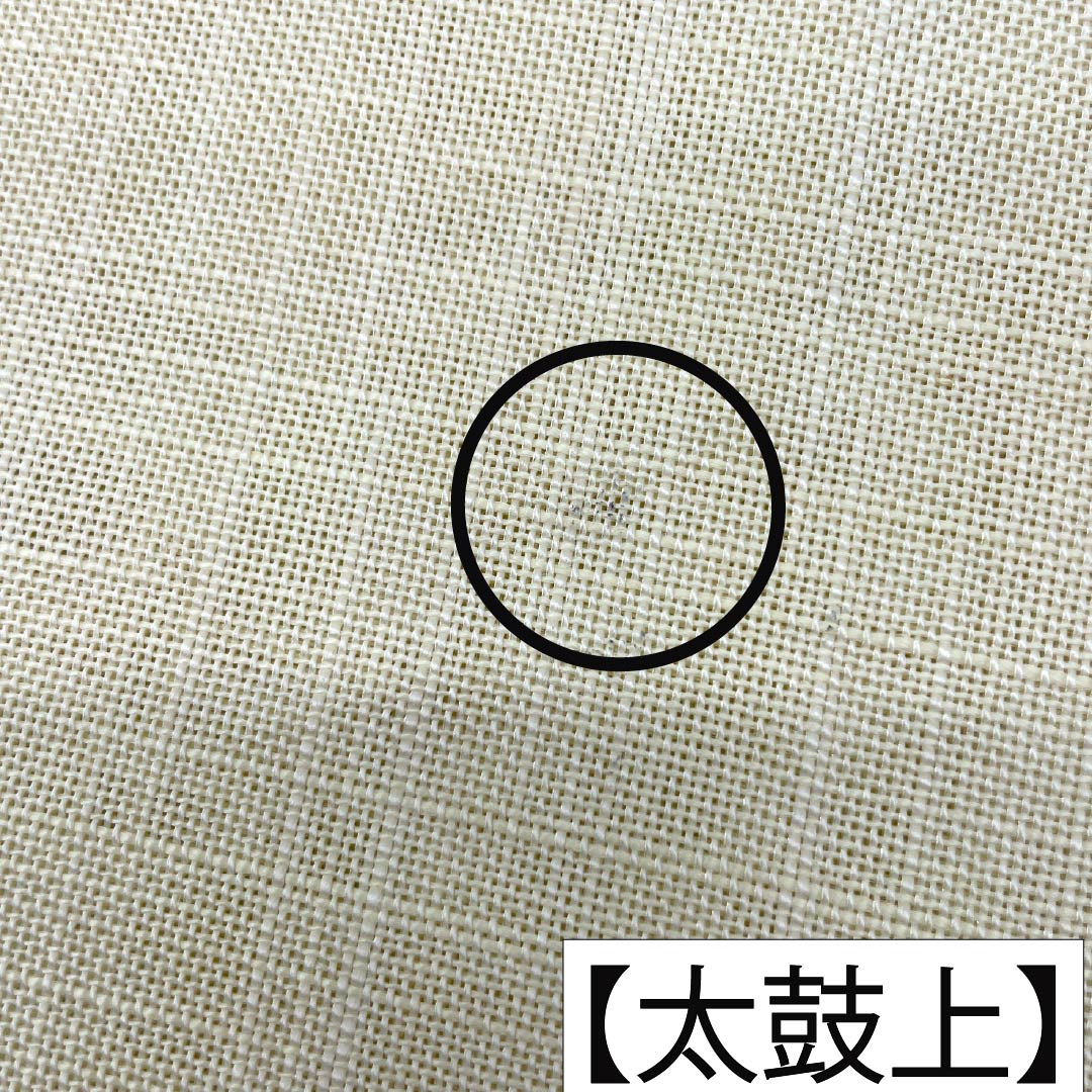 名古屋帯 正絹 Aランク 松葉仕立て 乳白色（にゅうはくしょく） 植物柄 夏帯 長尺 帯丈378cm ポイント柄 カジュアル 白系 1124013403311