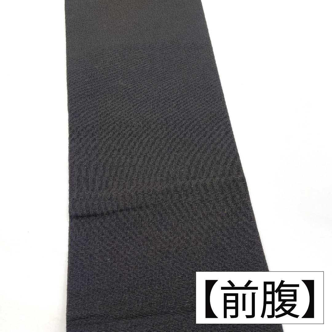 リサイクル着物】（京袋帯）名古屋帯 正絹 Aランク 黒色 型染 松 古典