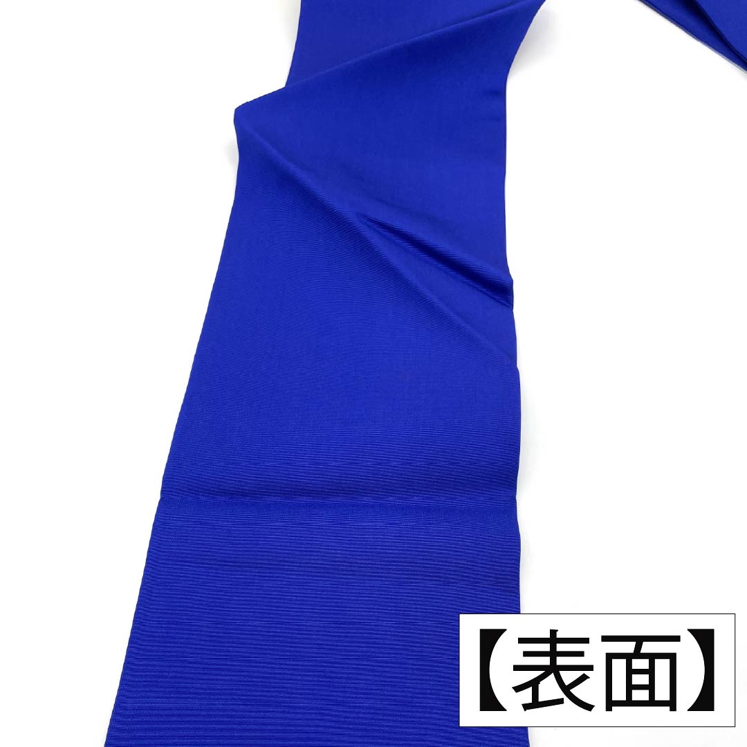 名古屋帯 正絹 Aランク 桔梗色（ききょういろ） 染め帯 塩瀬 風景柄 帯丈361cm ポイント柄 セミフォーマル 青系 1124011463317 名古屋仕立て