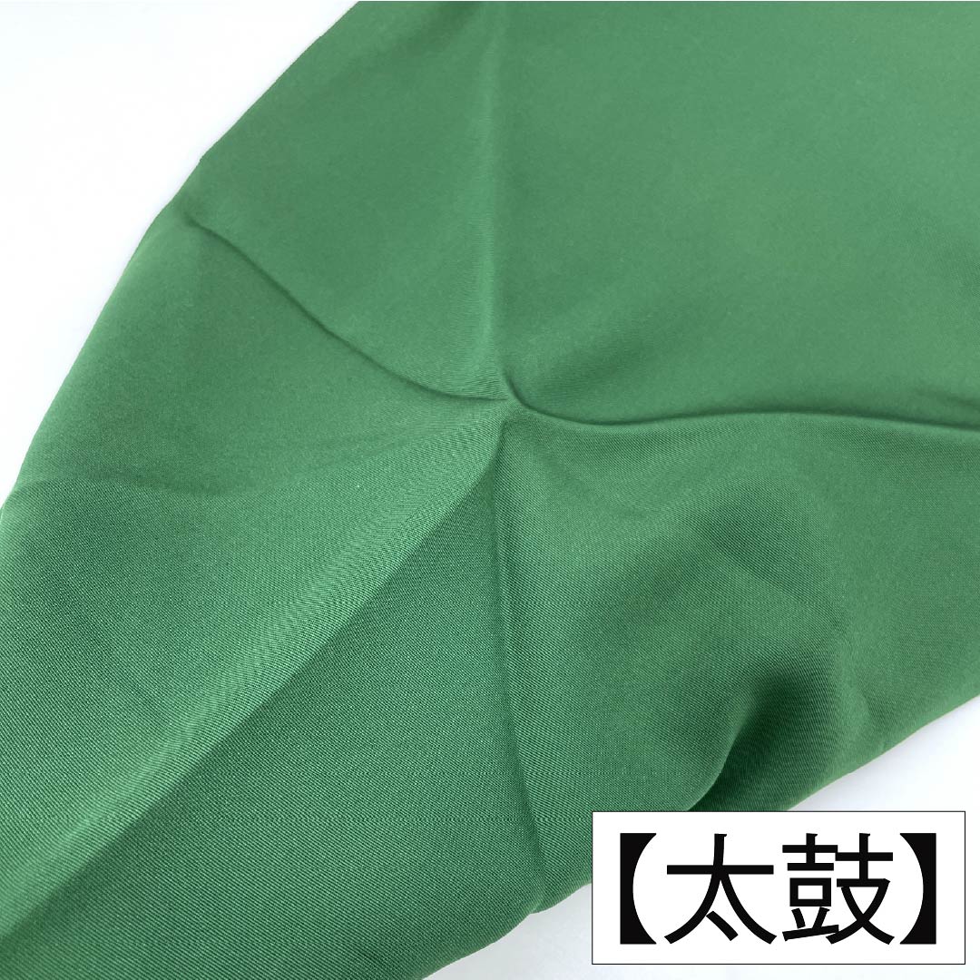 Nagoya obi, genuine silk, A rank, biloudo-iro (velvet color), dyed obi, shioze silk, abstract pattern, obi length 358cm, point pattern, semi-formal, green, 1124011373319, Nagoya tailoring