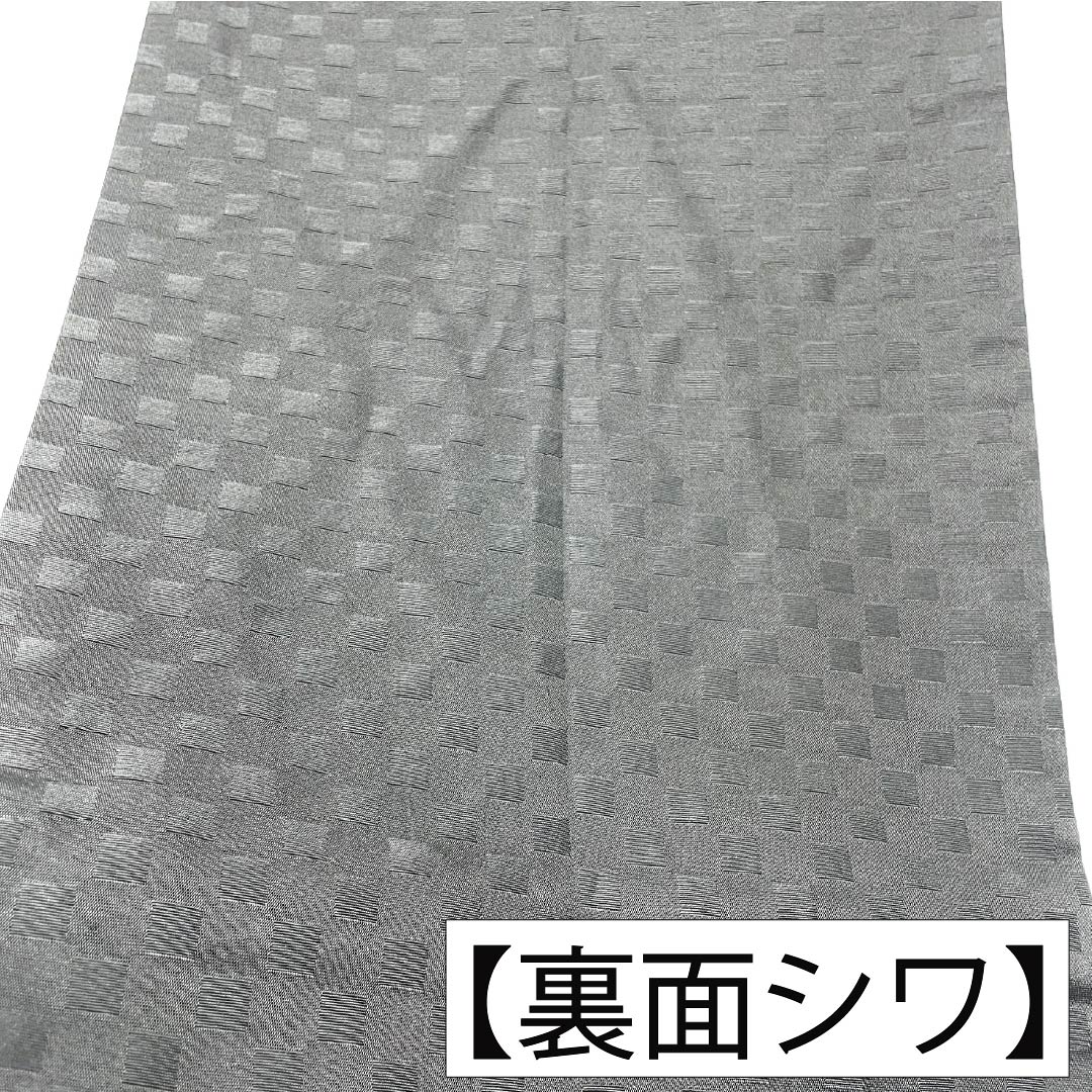 （京袋帯）名古屋帯 ポリエステル Aランク 京袋帯 京袋帯 小花 帯丈380cm 六通 カジュアル 黒系 1124013913410